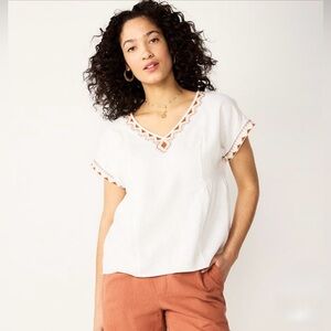 Sonoma Dolman-Sleeve Peplum Top
